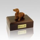 Dachshund Long-Haired Brown Small Dog Urn